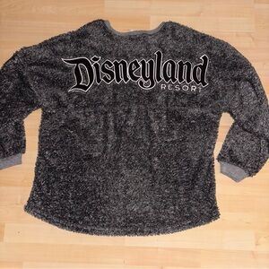 Disneyland Parks Authentic Spirit Jersey Grey Sherpa Fleece Unisex Sz XXL *NOTE